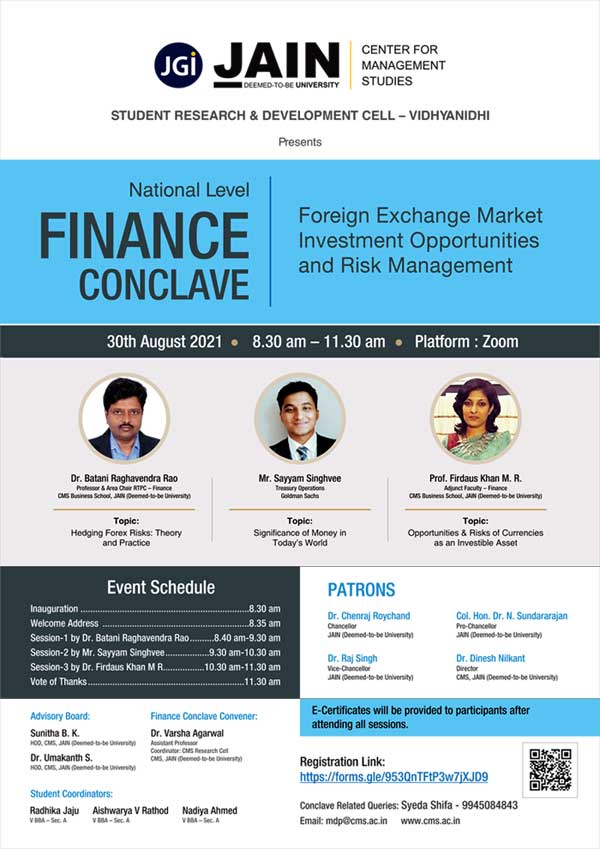 A National Level Finance Conclave with Industry Experts